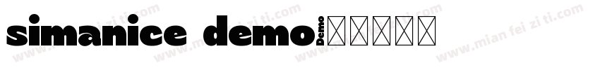 simanice demo字体转换